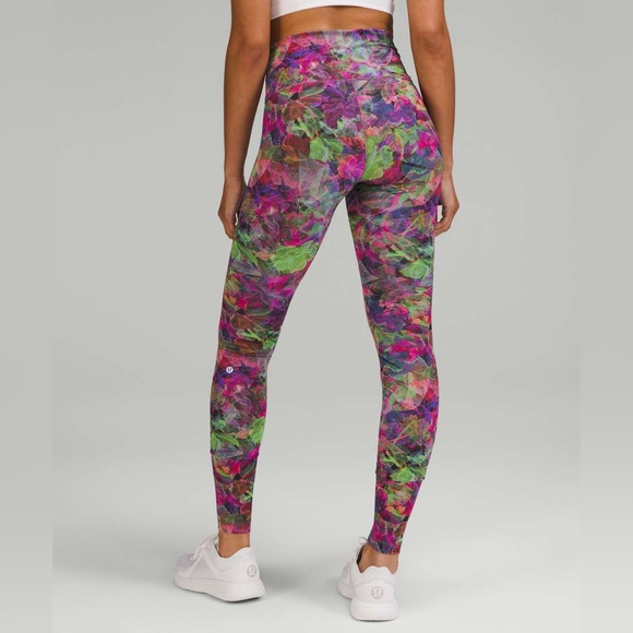 Lululemon Wunder Train High-Rise Tight 31" - Tall Size 4 Vivid Floral Brand New - Picture 2 of 3